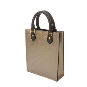 Louis Vuitton Plat Monogram Sac Vernis Bag Taupe Shoulder